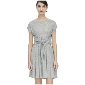 Rebecca Taylor Gray Tie-Front Dress